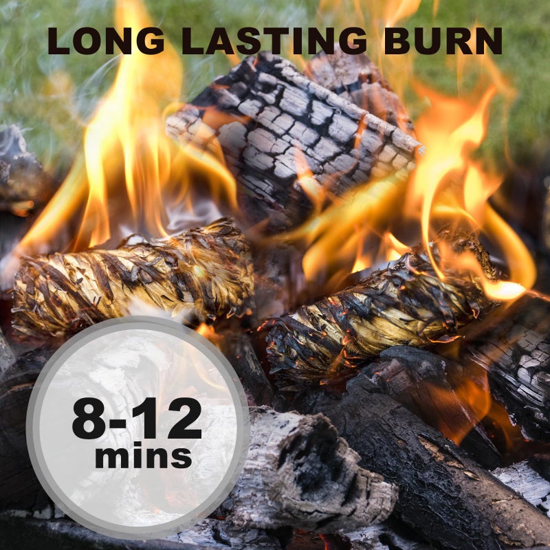 WABUPD 110 Pcs Fire Starter - Natural Fire Starters for Fireplace  Pellet Stove  BBQ  Pizza Oven  Fire Pit &Chimney  Fire Starters for Grill  Waterproof & All-Weather Firelighters  Charcoal Starter - Image 2